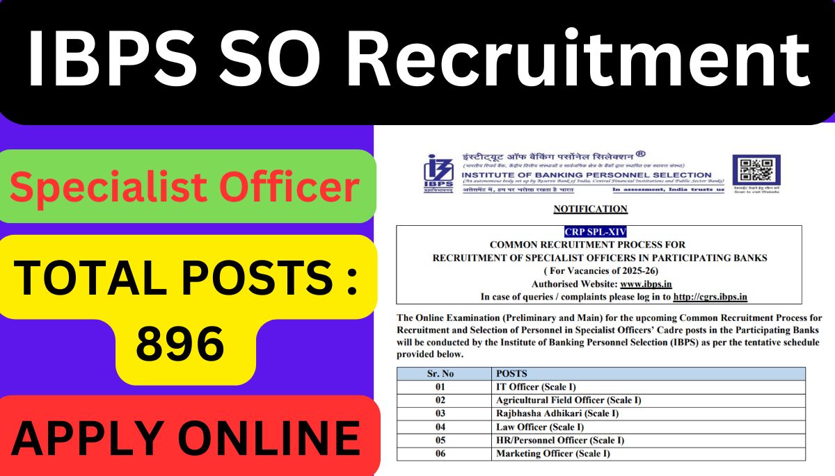 IBPS SO Recruitment